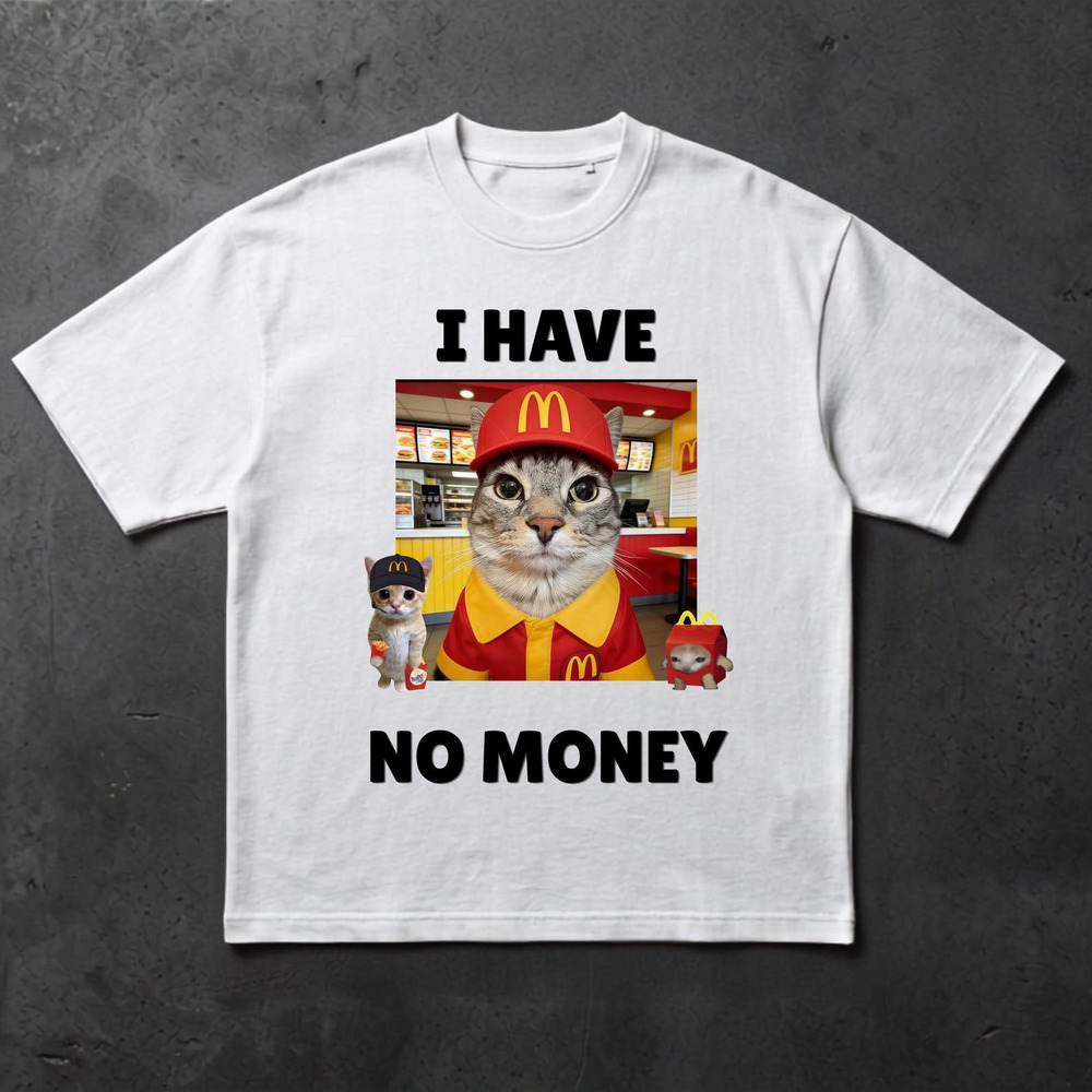 Funny Cat Meme Shirt, Funny Cat Tee, I Have No Money Shirt